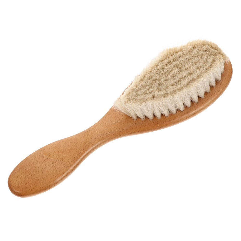 NOLITOY Massaging Hair Comb for Boy Girl and Boys and Girls Natural Wool Bristle Shampoo Brush for Gentle Detangling and Scalp Massage Bath and Hair Care