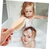 NOLITOY Massaging Hair Comb for Boy Girl and Boys and Girls Natural Wool Bristle Shampoo Brush for Gentle Detangling and Scalp Massage Bath and Hair Care view 4