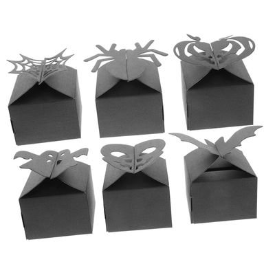 Beatifufu 48pcs Halloween Candy Boxes Creative Paper Packing Boxes for Treats Party Favors and Halloween Celebrations Unique Design Material for Items