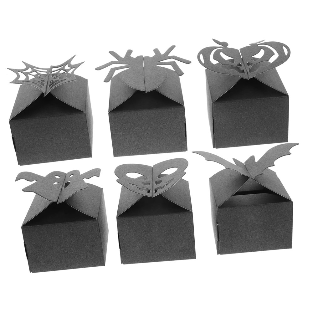 Beatifufu 48pcs Halloween Candy Boxes Creative Paper Packing Boxes for Treats Party Favors and Halloween Celebrations Unique Design Material for Items
