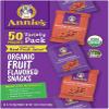 Annie's Fruit Snacks VARIETY 50 PACK SIZE Organic Fruit Flavoured Snacks Berry Patch and Summer Strawberry, Pack of 50 Pouches, No Synthetic Colours, Gelatin Free, Gluten Free, Vegan, Snacks (50 Pack
