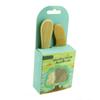 NOLITOY 2pcs Wooden Bathing Brush and Scalp Massage Comb Boys and Girls Soft Massage Hairbrush and Shower Scrubber for Delicate Skin and Hair Care view 2