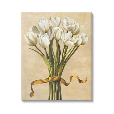 Stupell Industries 'Vintage White Tulips'| Canvas Art