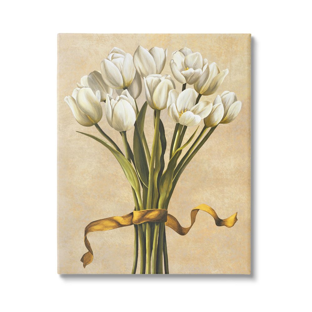 Stupell Industries 'Vintage White Tulips'| Canvas Art
