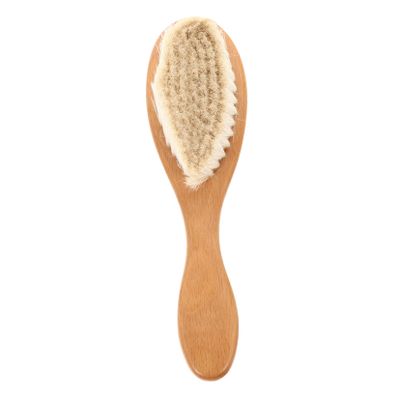 Beatifufu Natural Wood Hair Brush and Comb Gentle Scalp Massager for Boy Girl and Toddlers Reduces Cradle Cap Lightweight Portable Easy to Use