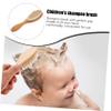 Beatifufu Natural Wood Hair Brush and Comb Gentle Scalp Massager for Boy Girl and Toddlers Reduces Cradle Cap Lightweight Portable Easy to Use view 3