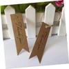 Anneome 100pcs Fish Tail Kraft Paper Gift Tags with Jute Twine DIY Thank You Labels for Weddings Parties and Crafts Scalloped Design for Creative Gift Wrapping view 3
