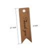 Anneome 100pcs Fish Tail Kraft Paper Gift Tags with Jute Twine DIY Thank You Labels for Weddings Parties and Crafts Scalloped Design for Creative Gift Wrapping view 4