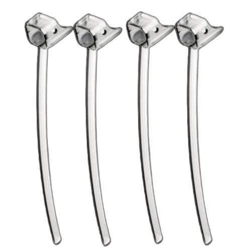 4 Pack of Phonak & Marvel Standard Retention Tails for 4.0-5.0 Receivers (2024), Transparent