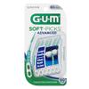 GUM Soft-Picks Advanced, Easy to Use Dental Picks for Teeth Cleaning and Gum Health, Disposable Interdental Brushes with Convenient Carry Case, Dentist Recommended Dental Picks, 60 Count (Pack of 3) view 2
