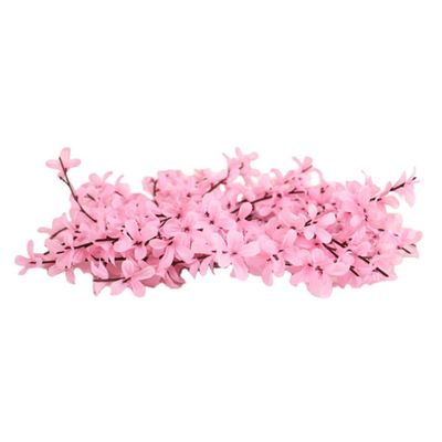 ABOOFAN Wreath Plant Decor Neclaces Winter Jasmine Garland Flower Ring Artificial Flower Garland Coronas para Puertas De Entrada Summer Door Decor Fireplace Plastic Wedding Pink, 30x30cm