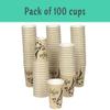Smygoods Disposable Coffee Cups, To Go Paper Hot Cups, Classic Design (6 OZ, 100 Count) For Hot Beverages, Coffee, Tea, Espresso, Cocoa - Vasos Para Cafe view 4