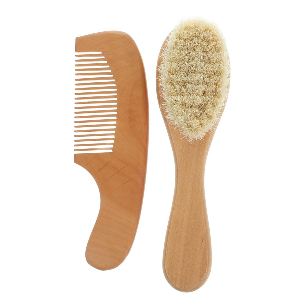 Angoily 2pcs Wooden Scalp Massage Comb Bath Brush Kit for Boy Girl Gentle Shower Detangling Tool for Boy Girl for Bathing and Scalp Care