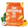 BE AMAZING Super Greens Powder with Prebiotics, Digestive Enzymes & Antioxidants, 35 Fruits & Veggies, Electrolytes & Fiber, Vegan, Gluten Free Juice & Smoothie Mix, Dole Orange Peach Mango, 25 Serv view 1