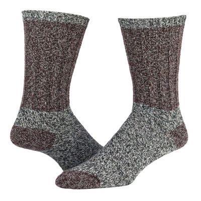 Wigwam Unisex Ragg Twist Crew, Burgundy, Large
