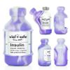 VIAL SAFE | Insulin Vial Protector Case | Secure Insulin Bottle Protector & Cover for 10mL Vials | 2-Pack | Tie Dye Purple | Fits Levemir, Lispro, Lyumjev, Fiasp, Tresbia view 1