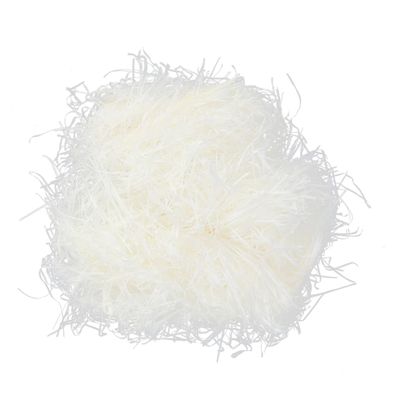 NUOBESTY 100g Lafite Grass Paper Shred Filler for Gift Wrapping Basket Filling Cream White Tissue Shred for Birthdays Weddings Christmas and More