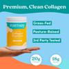 Further Food Vanilla Collagen Peptides Powder with Tremella Mushroom  100% Grass-Fed, Hydrolyzed Type 1 & 3, 20g of Collagen per Serving, Supports Skin, Hair, Nails & Joints, 10.37 Oz view 3