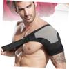 Anneome Adjustable Breathable Shoulder Support Strap Non- for Outdoor Sports Mountaineering Black Grey Left Relieve Shoulder Injuries view 4