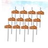 Anneome Halloween Straw Set 12pcs Paper Drinking Straws Party Decorative for Smoothies Cocktails view 2