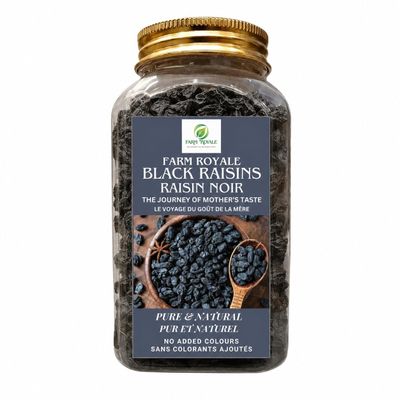 Farm Royale Black Raisins -250gms||100% Pure and Natural||Shudh||Handpicked Material||Export quality