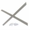 Caulo Replacement Ear Socks Sleeves Compatible with Oakley Glass Sunglass Frames OX3222 OX3232 OX3241 OX8097 OX8103 etc (Grey w Nose Pads - 1 Set) view 1