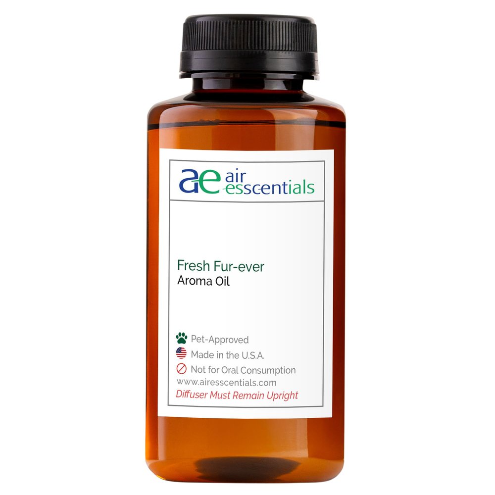Air Esscentials Fresh Fur-Ever Aroma Oil - Pet-Preferred Pure Essential Oil for Scent Machines & Cold-Air Diffusers | Juicy Peach & Lemongrass | Floral Harmony | Soothing Sandalwood Finish | 300mL