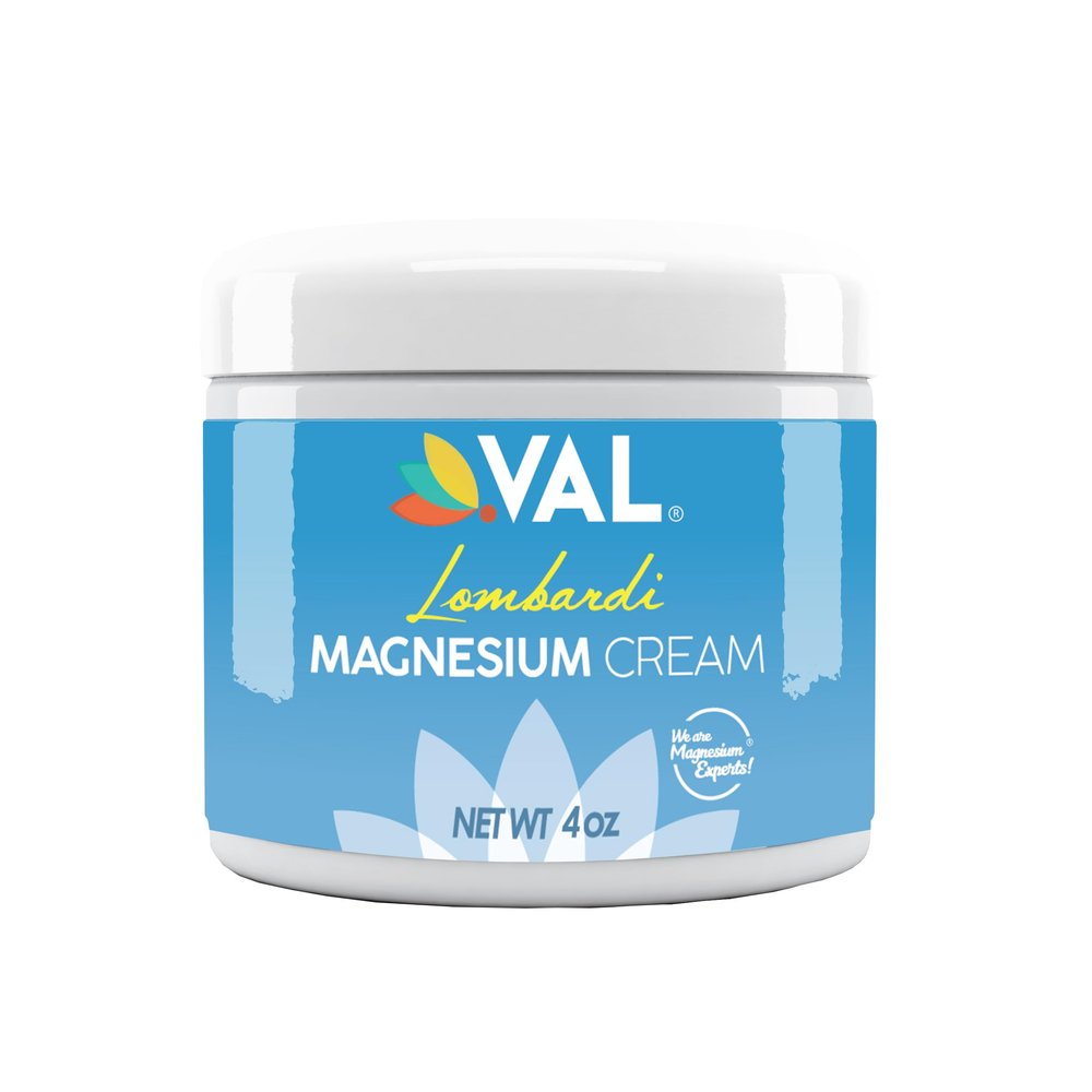 VAL Lombardi Nighttime Magnesium Zechstein Cream | Fast-Absorbing Hydrating Lotion for Legs, Feet & Chest | 4oz | Jojoba & Tuberose | USA Made