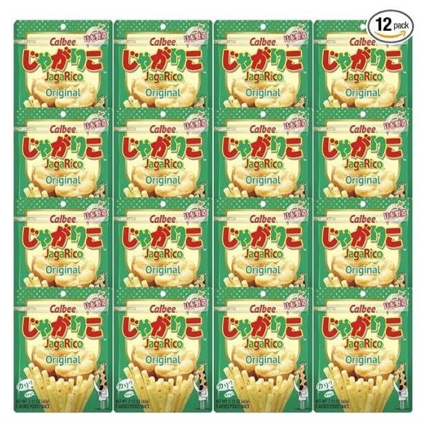 Calbee JagaRico Original Salad Potato Snack 2.12 oz (Pack of 12)