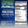 Bay View Pickled Eggs, No Artificial Ingredients, Gluten Free, 0g Sugar, 6g Protein, Fresh Grade A Eggs, Boiled and Peeled (16oz, Sizzlin' Garlic) view 2