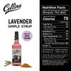 Collins Lavender Simple Syrup for Cocktails with Real Sugar, Lavender Syrup for Lemonade, Soda Water, Coffee, Iced Tea, Matcha, Baking, Desserts, Drink Mixer for Home Bar, 32 oz view 2