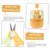 MERRYHAPY Nail Clipper Set Complete Grooming Kit with Rounded Edges Lightweight Storage Case for Newborns and Toddlers Safe Nail Trimming Essentials view 4