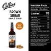 Collins Brown Sugar Syrup - Simple Syrup for Cocktails, Brown Sugar Coffee Syrup - Cocktail Syrup 32oz Set of 1 view 2