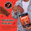 Yay's Snacks Sweet and Spicy Beef Crisps | Crispy, Crunchy, High Protein Snacks | Spicy Beef Jerky with 24G Protein Snacks Per Bag | Healthy Meat Snacks Non-GMO, USA Made - 3 Packs (1.75 Oz Each) view 4