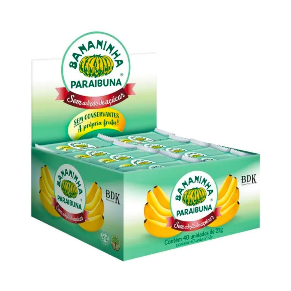 Paraibuna Creamy Banana Candy No Added Sugar 32.4oz | Bananinha Cremosa Sem Adio de Acar 920g by Brazilian Corner | Banana Boost Vegan Snack | Zero Added Sugars and Low Calories