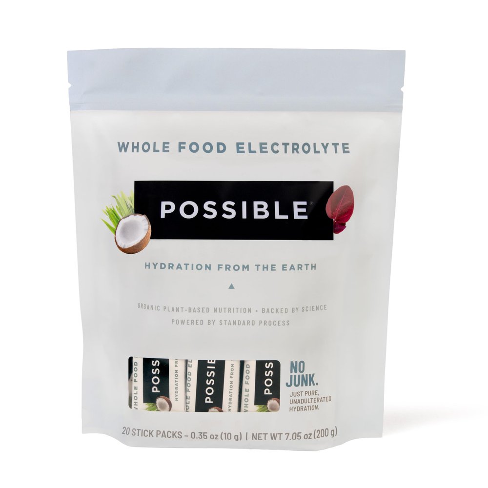 Possible Whole Food Electrolyte - Rehydration Support with Powerful Antioxidants - Supports Healthy Muscle Metabolism - Electrolyte Powder Drink Mix - Original, 20 Count (Pack of 1)