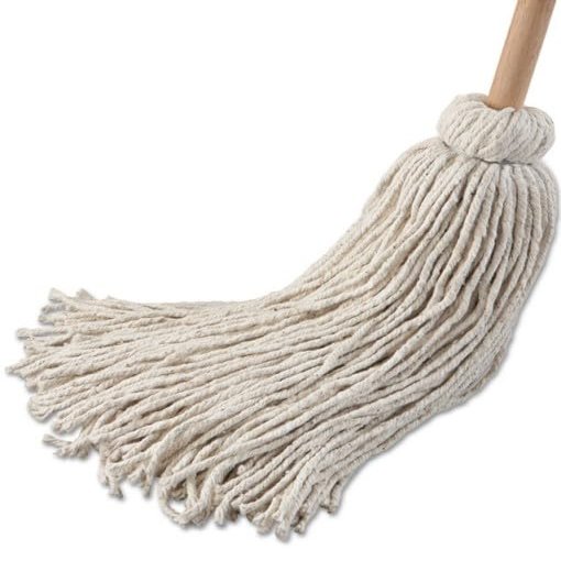 212 Main 54 in. Wooden Handle - Deck Mop 32 oz Cotton Fiber Head - 6 Per Pack