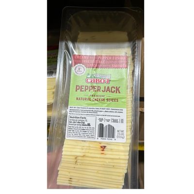 Cabot Pepper Jack Slices Cheese - 2.5 lb