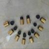 10-Pack Brass Walking Stick Tips with Rubber Ends End Caps for Wooden Canes, Hiking Poles, and Staffs Easy-Fit Ferrules for Repairs and Craft Projects view 1