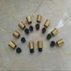 10-Pack Brass Walking Stick Tips with Rubber Ends End Caps for Wooden Canes, Hiking Poles, and Staffs Easy-Fit Ferrules for Repairs and Craft Projects view 3