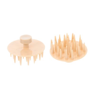 Beatifufu 2pcs Hair Scalp Massager Silicone Brush for Hair Massage Tool Dual-use Shower Brush for Home Bath Supply