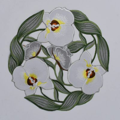 212 Main 16 in. Elegant Orchid Doily