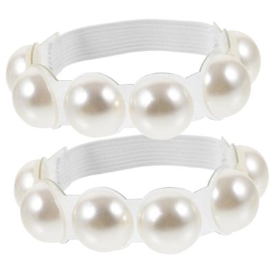 CALLARON 1pair High Heel Straps Pearl Design Slip Shoe Laces for Women High Heel Accessories for Comfortable Walking and Dancing