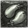 Mediterranean Eggplant Tile - Silver - Pack of 12 view 1