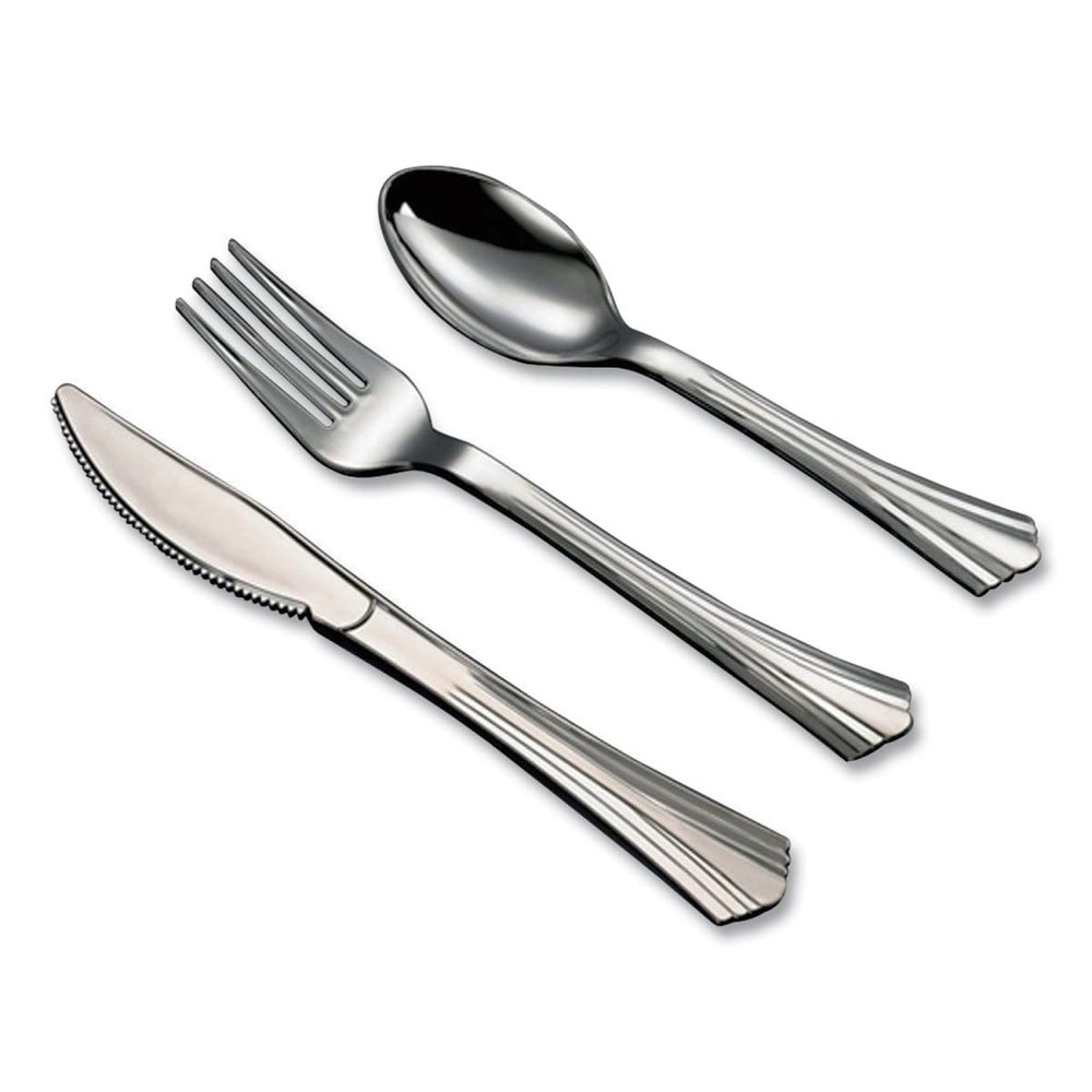 212 Main Sterling Assorted Plastic Cutlery Silver