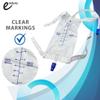 1000 ml Urine Leg Bag, Easy-Tap Disposable Non Sterile Urinary Drainage Bag with Anti-Reflux Valve & Cloth Straps, 5 Pack Adult Latex-Free view 4