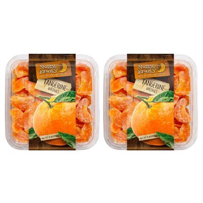 Nutty & Fruity - Pack of 2 - Tangerine Wedges - 6 oz. Containers By Lyza's Sweets & Treats