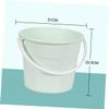 Beatifufu 1pcs Sturdy Water Storage Bucket Handle Cleaning Pail for Car Washing Fishing and Household Use Non-Slip Wear-Resistant Design Green view 4