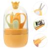 Hoement Nail Care Kit Newborn Fingernail Clippers and File Set with Adorable Storage Case for Safe Grooming for Boy Girl and Toddlers view 4
