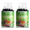 VITINITY Super Greens Multivitamin Gummies | Made with 30 Real Superfood Veggies, Herbs, Fruit for Adults & Kids to Boost Immunity, Skin & Gut Health | Non-GMO, Gluten-Free & Sugar-Free 60-Day Supply view 1